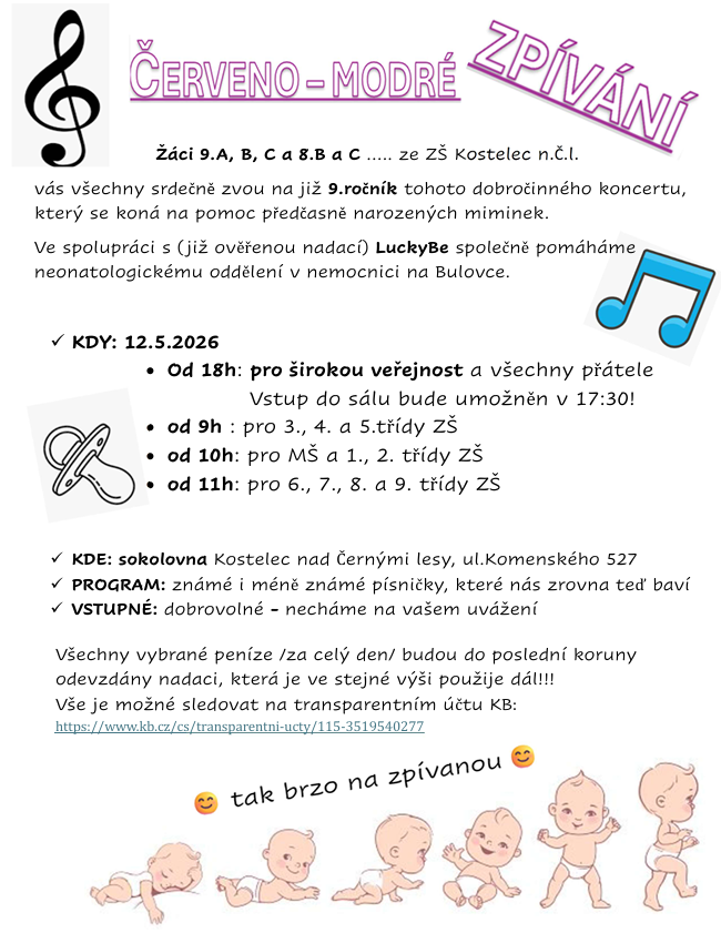 Červeno-modré zpívání 2026